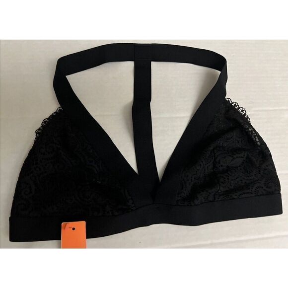 Colsie Sz Medium Black Bra Pullover Racerback No Padding Wireless - Picture 3 of 8